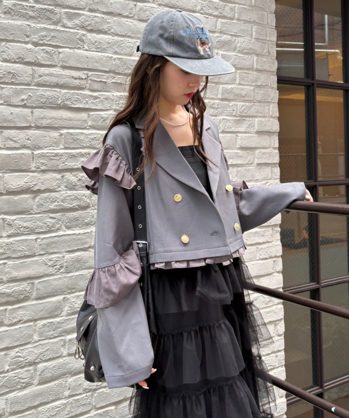 [長/短Version ]w closet Frill jacket - Image 1