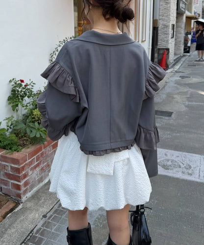 [長/短Version ]w closet Frill jacket - Image 40