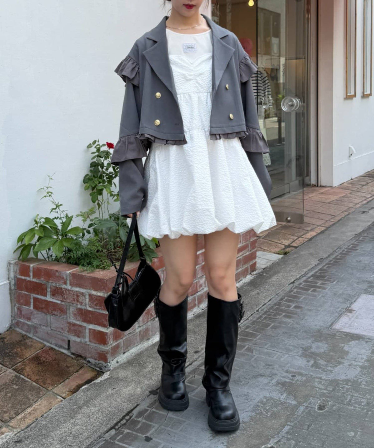 [長/短Version ]w closet Frill jacket - Image 41