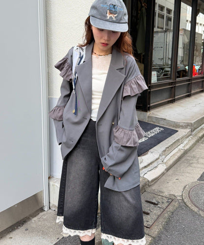[長/短Version ]w closet Frill jacket - Image 44