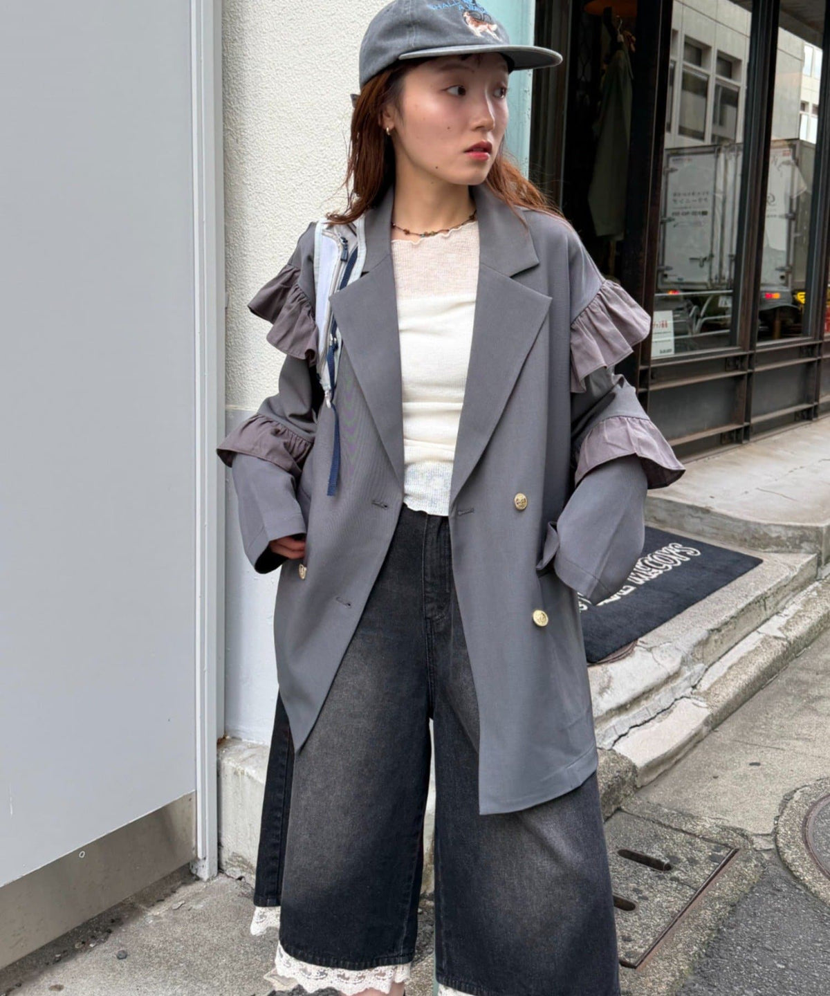 [長/短Version ]w closet Frill jacket - Image 45