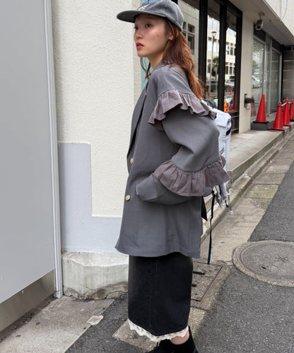 [長/短Version ]w closet Frill jacket - Image 46