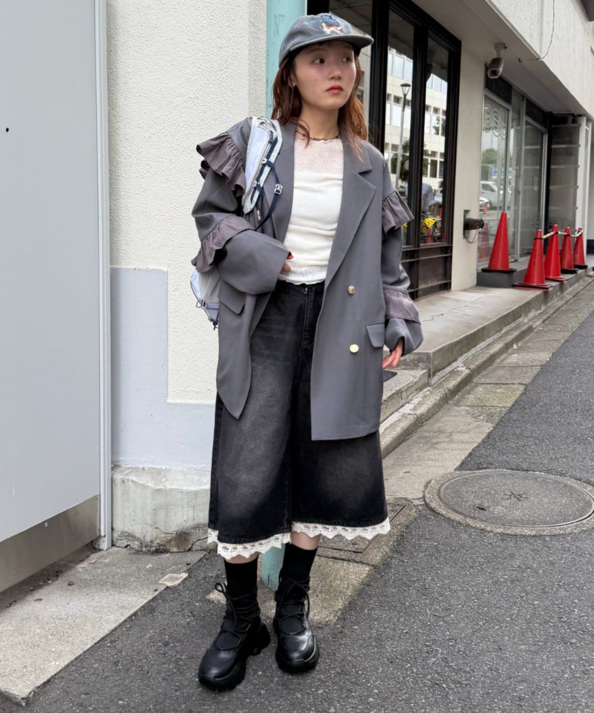 [長/短Version ]w closet Frill jacket - Image 48