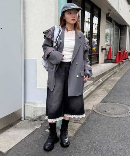 [長/短Version ]w closet Frill jacket - Image 48