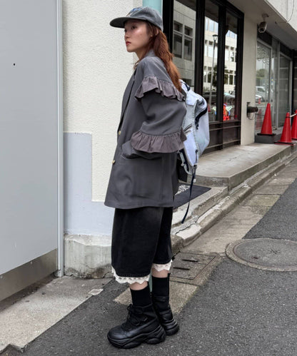 [長/短Version ]w closet Frill jacket - Image 49