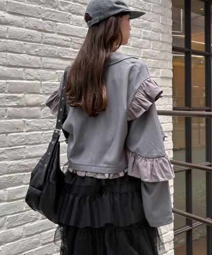 [長/短Version ]w closet Frill jacket - Image 34