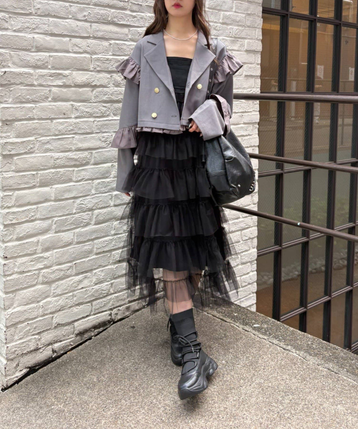 [長/短Version ]w closet Frill jacket - Image 35