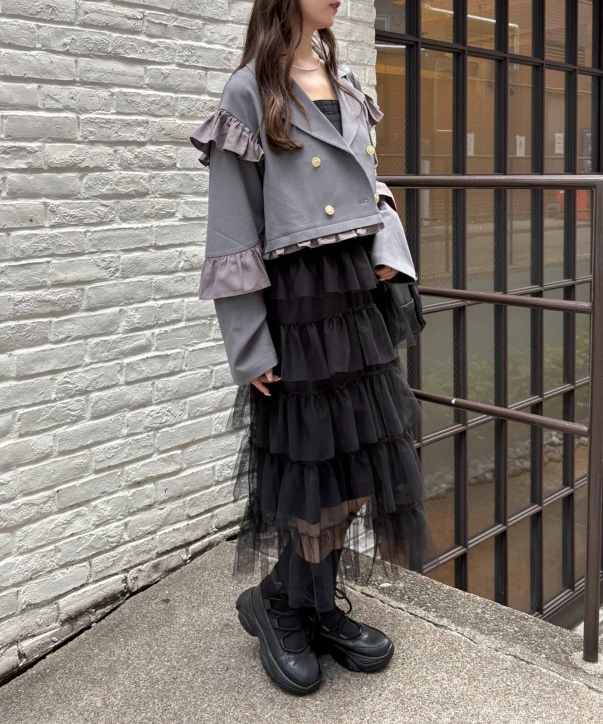 [長/短Version ]w closet Frill jacket - Image 37