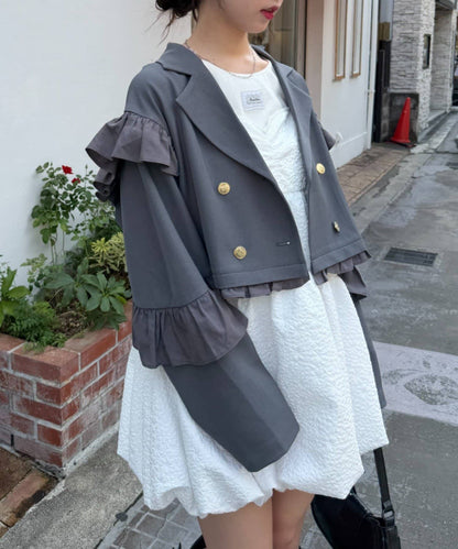 [長/短Version ]w closet Frill jacket - Image 38