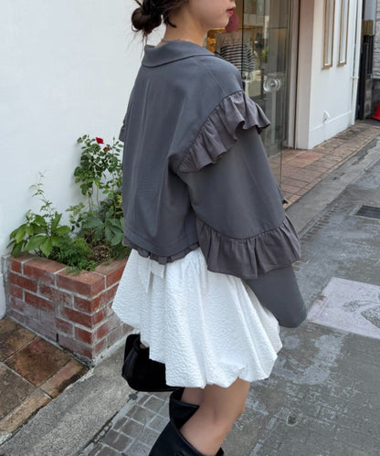 [長/短Version ]w closet Frill jacket - Image 39