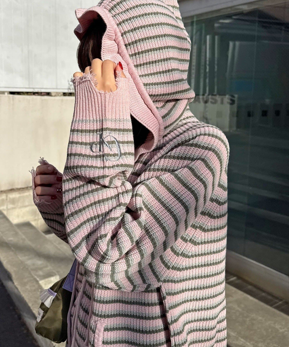 CIAOPANIC Ruffle邊Double Zip Knit Hoodie - Image 47