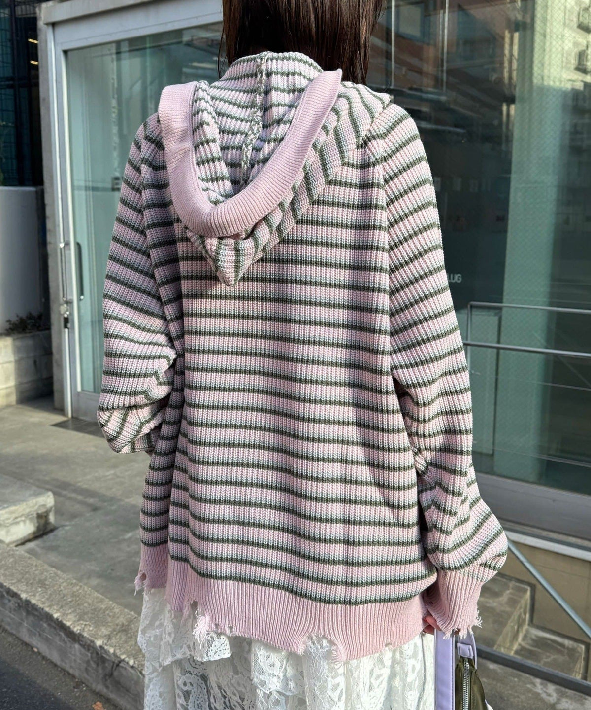 CIAOPANIC Ruffle邊Double Zip Knit Hoodie - Image 51