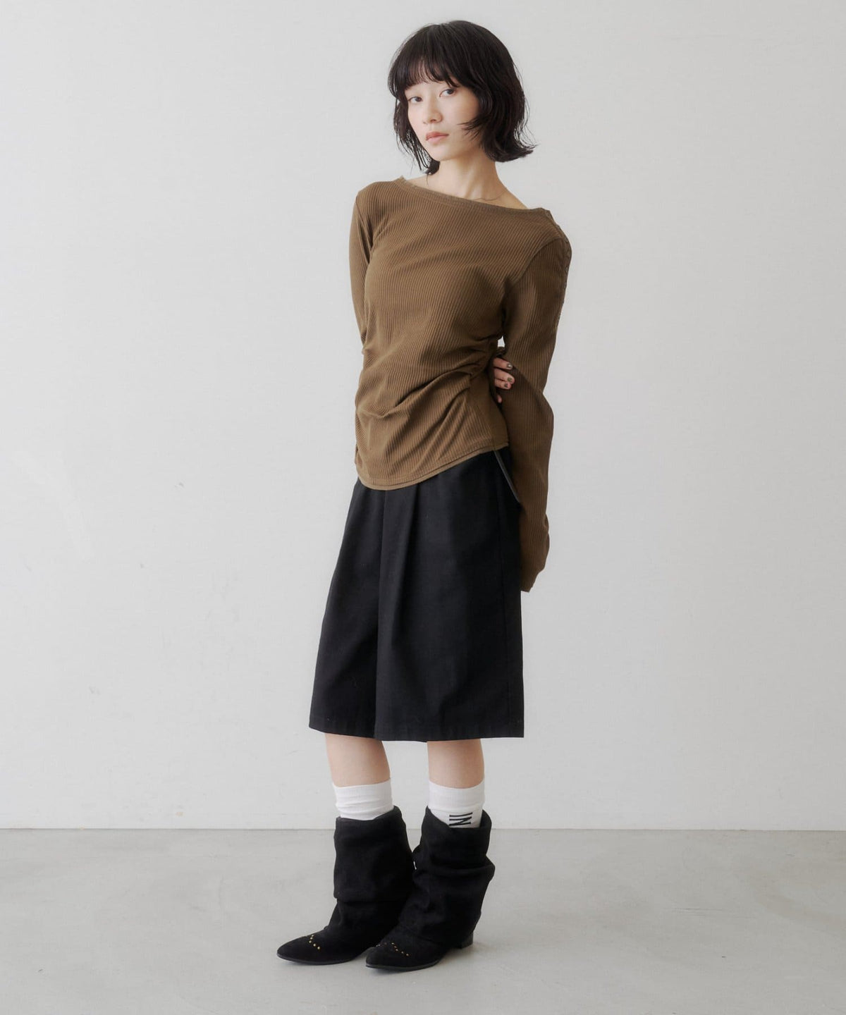 [Lace / 純色] Kastane 露肩紐扣Top - Image 22