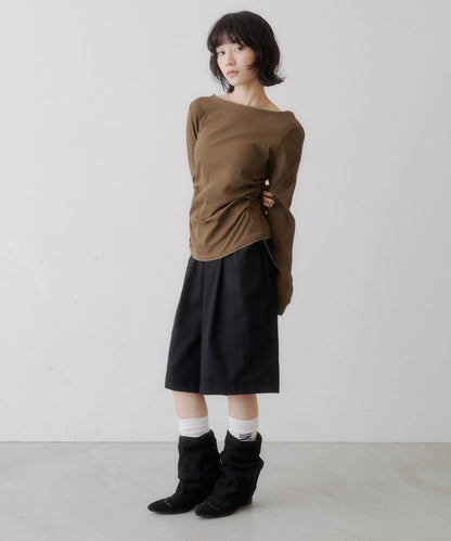[Lace / 純色] Kastane 露肩紐扣Top - Image 22