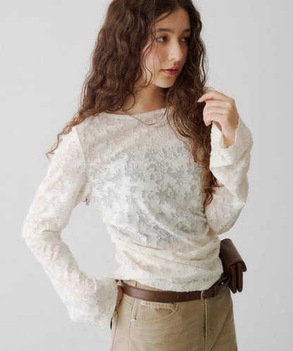 [Lace / 純色] Kastane 露肩紐扣Top - Image 24