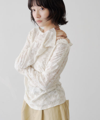 [Lace / 純色] Kastane 露肩紐扣Top - Image 28