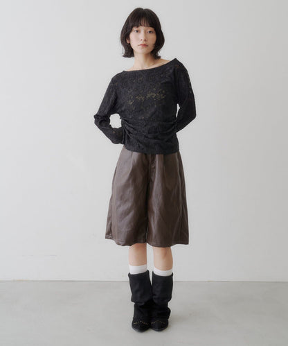 [Lace / 純色] Kastane 露肩紐扣Top - Image 36