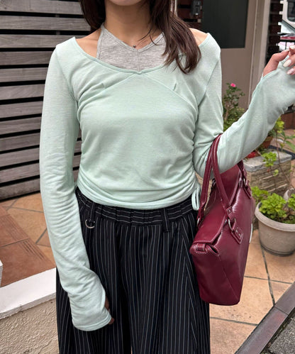 CIAOPANIC 假2件 Halter Design Top - Image 5