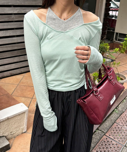 CIAOPANIC 假2件 Halter Design Top - Image 6