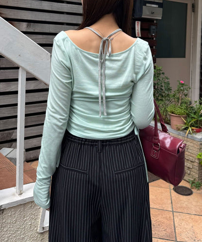 CIAOPANIC 假2件 Halter Design Top - Image 9