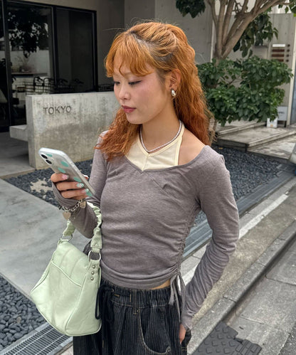 CIAOPANIC 假2件 Halter Design Top - Image 24