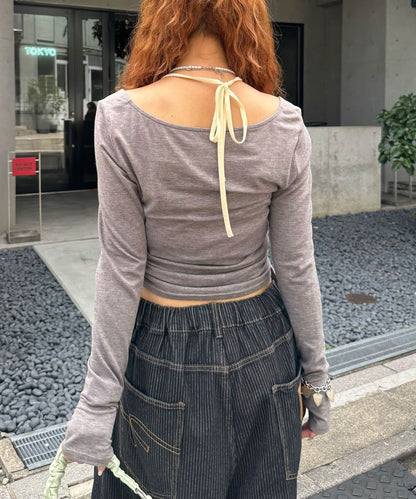 CIAOPANIC 假2件 Halter Design Top - Image 26
