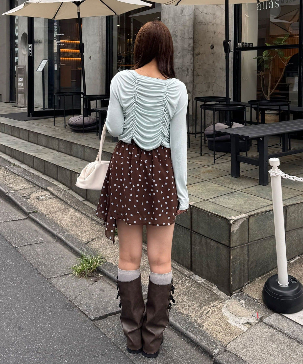 CIAOPANIC 波點透視不規則下擺裙褲 - Image 26