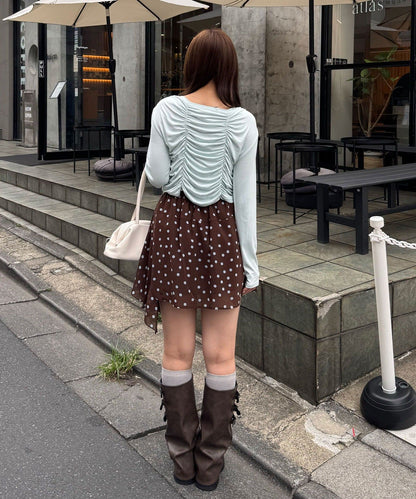 CIAOPANIC 波點透視不規則下擺裙褲 - Image 26
