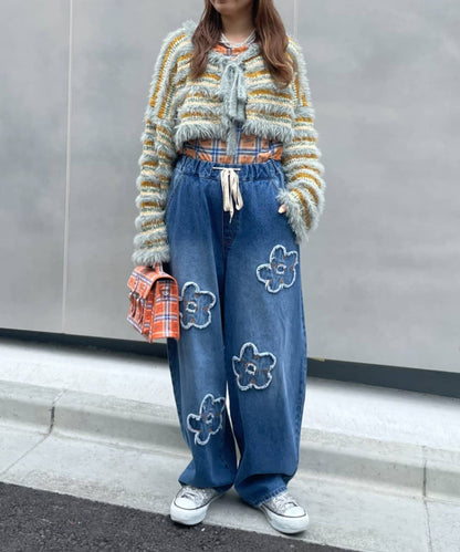HELLO.SANFRANCISCO 2-Way Striped Cardigan with Ribbon - Image 29