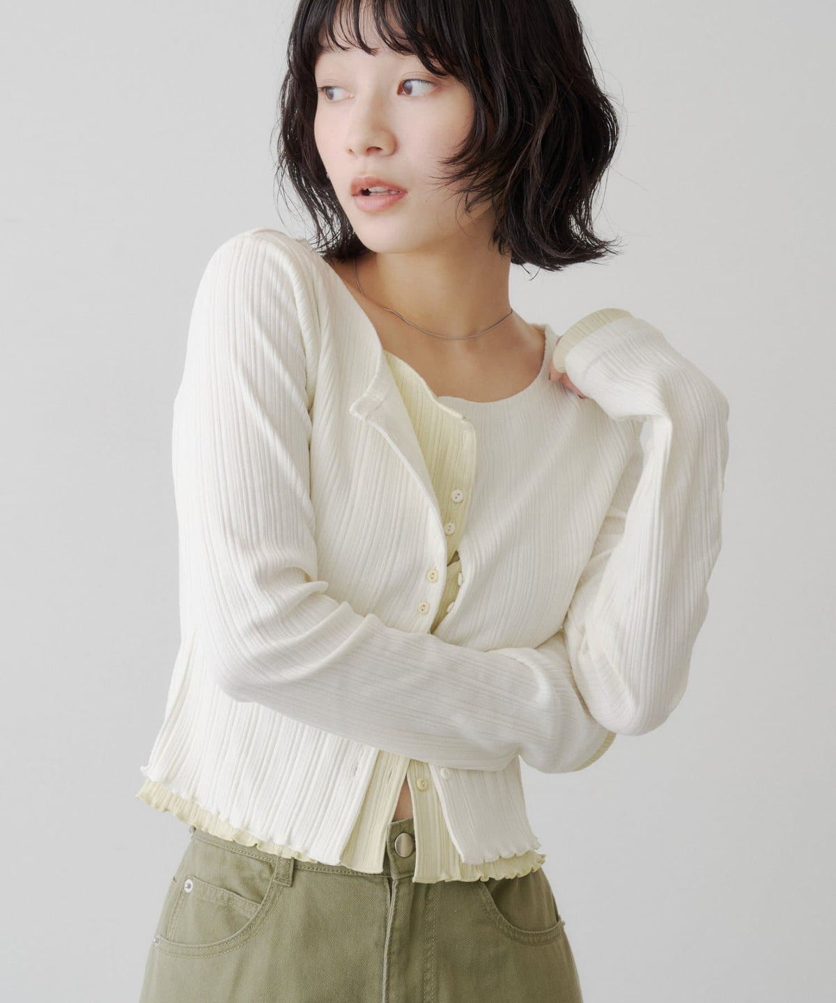Kastane Two-tone cardigan - Image 2