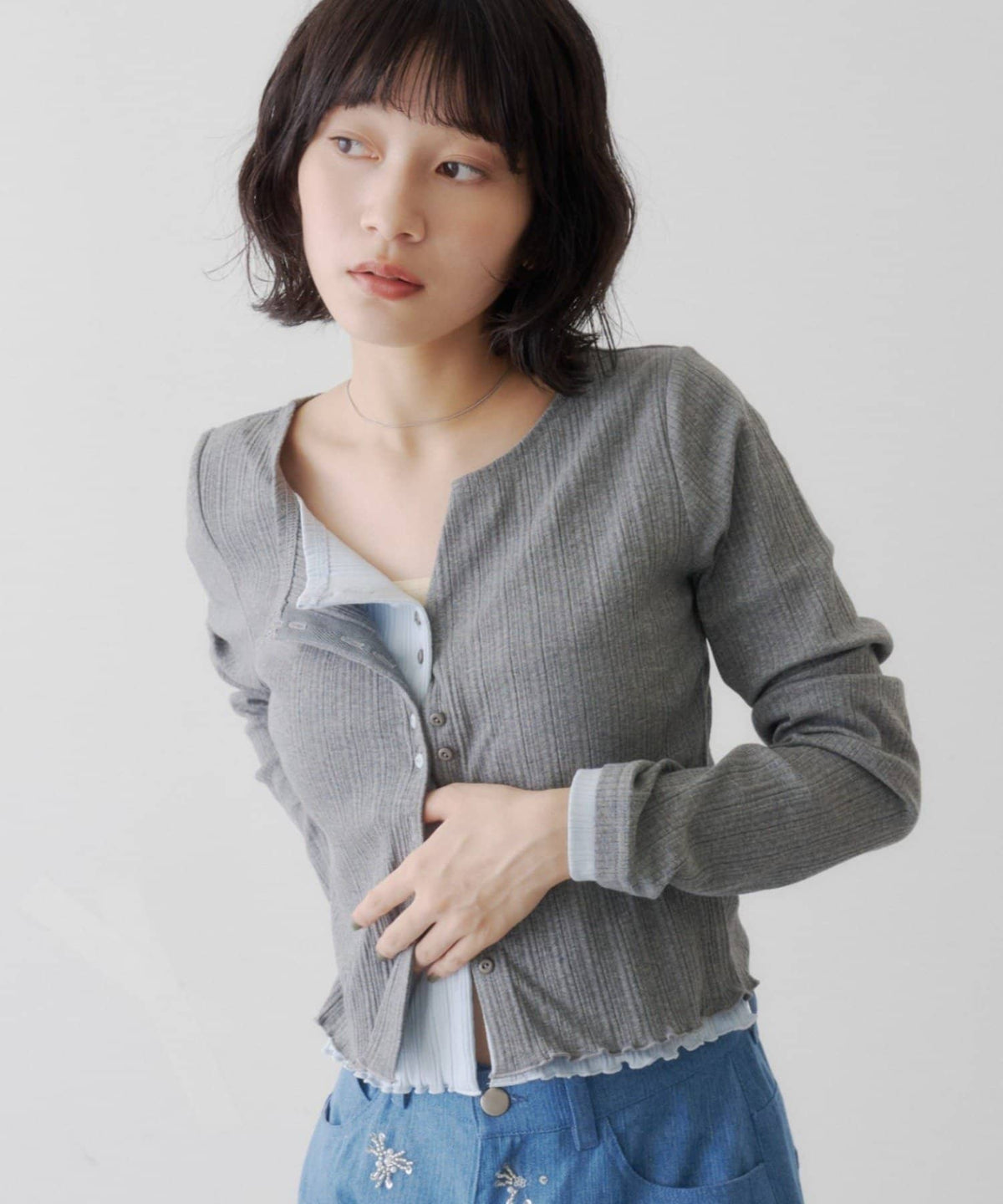 Kastane Two-tone cardigan - Image 3