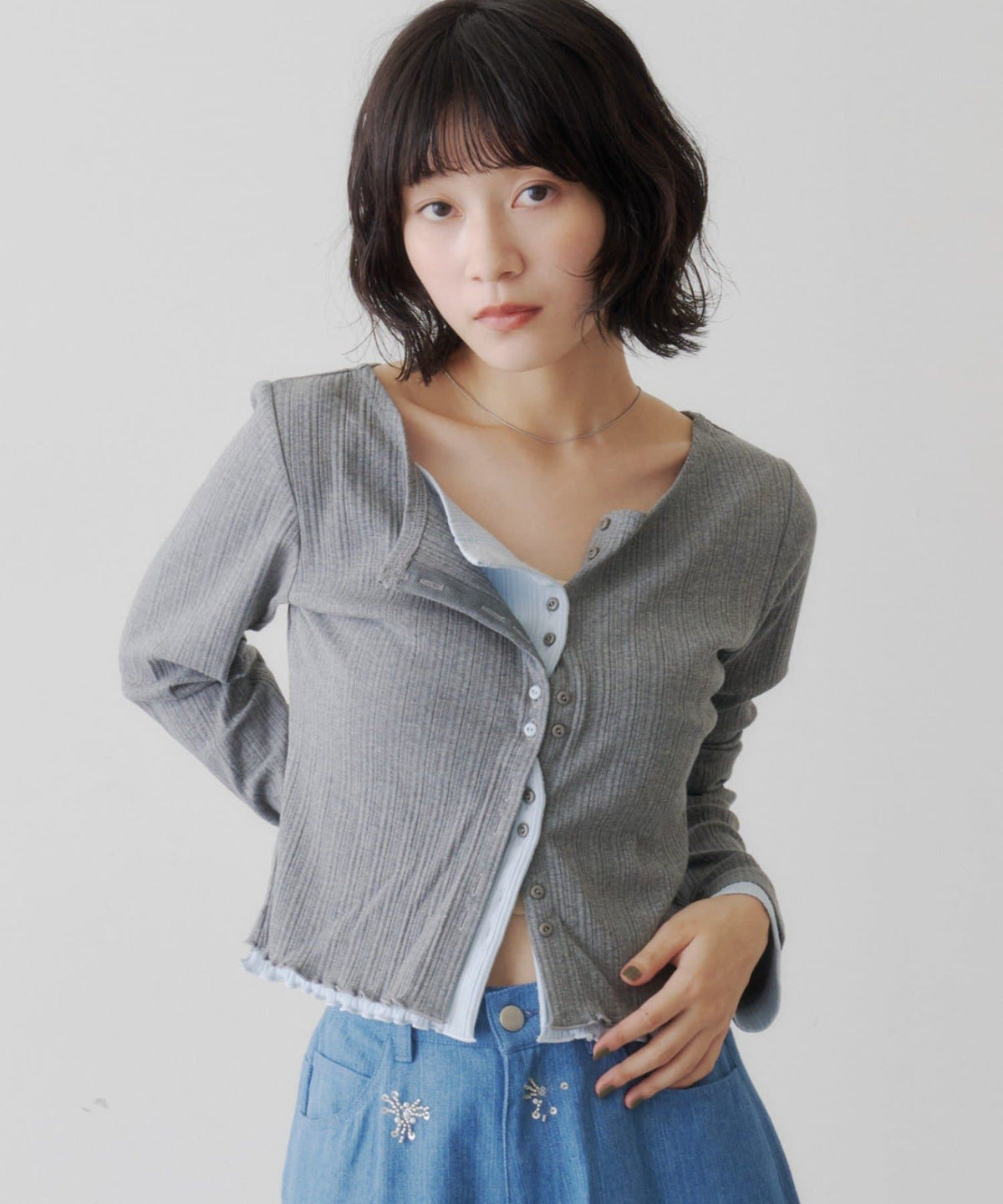 Kastane Two-tone cardigan - Image 10