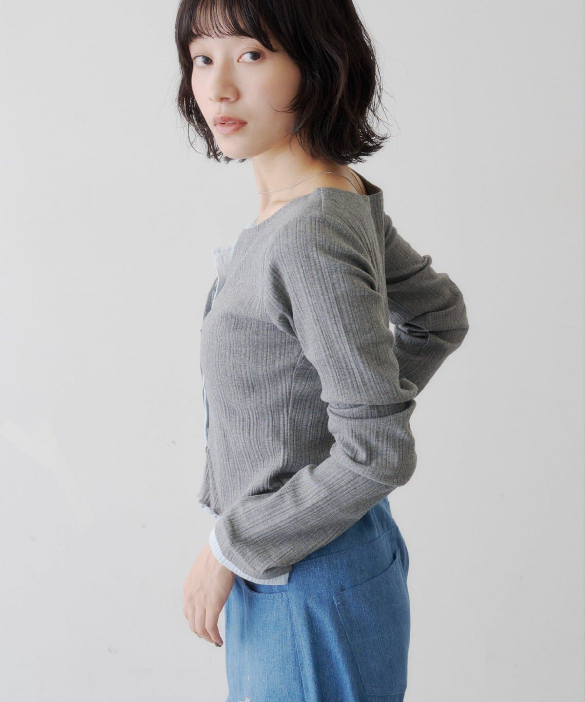 Kastane Two-tone cardigan - Image 11