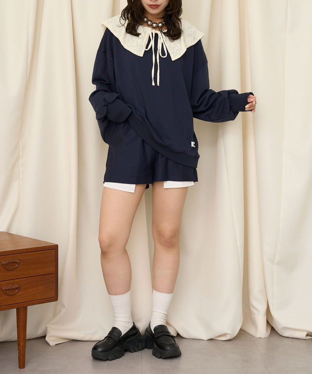 CIAOPANIC Hoodie + Lace假領 SET - Image 11