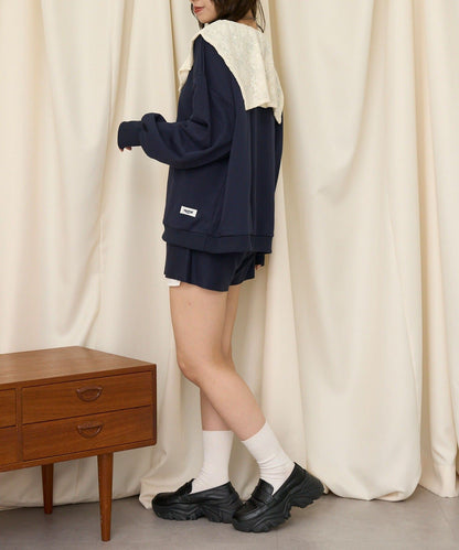 CIAOPANIC Hoodie + Lace假領 SET - Image 12