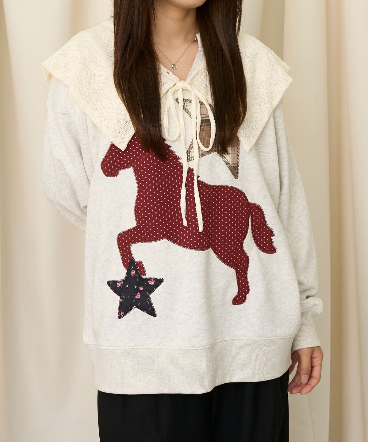 CIAOPANIC Hoodie + Lace假領 SET - Image 18