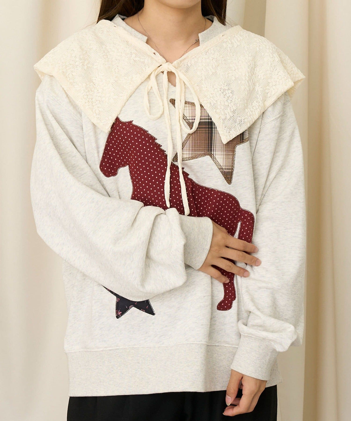 CIAOPANIC Hoodie + Lace假領 SET - Image 19