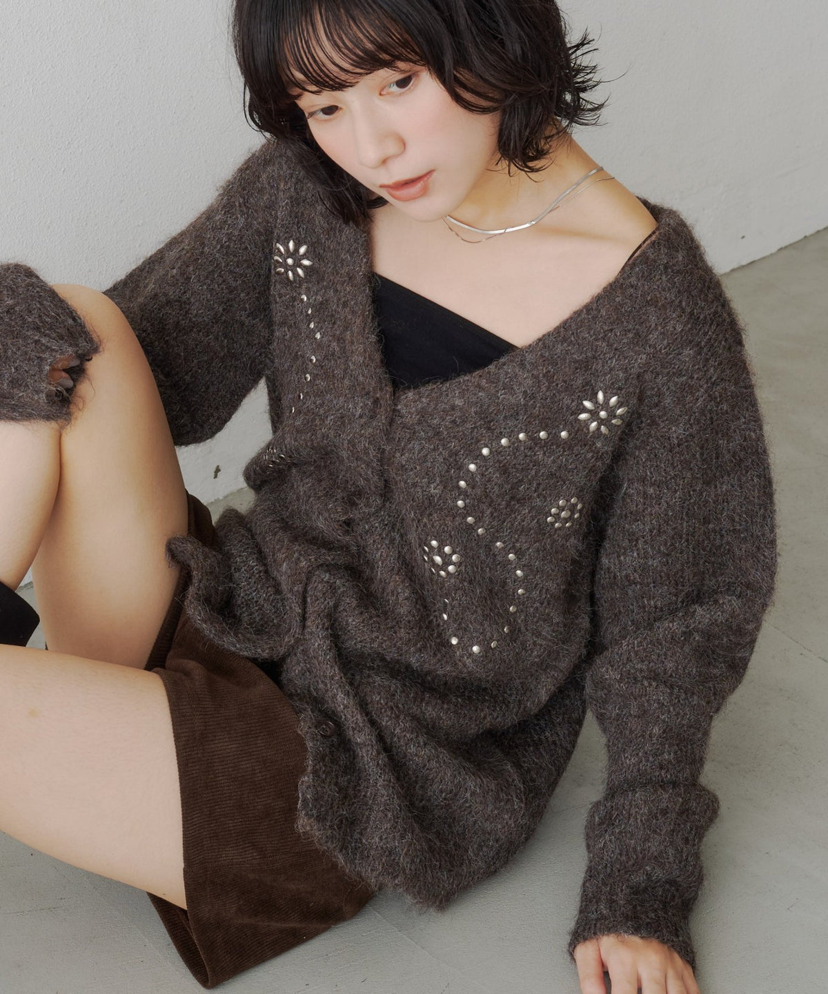 Kastane Flower studded knit cardigan - Image 18
