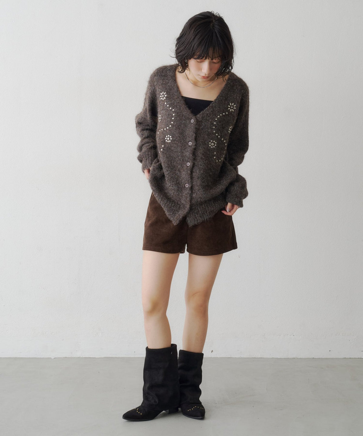 Kastane Flower studded knit cardigan - Image 21