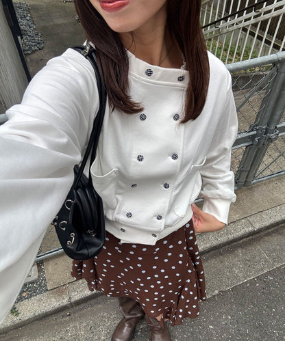 CIAOPANIC 格紋雙排鈕外套 - Image 1
