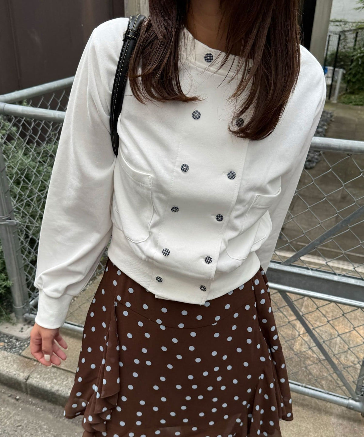 CIAOPANIC 格紋雙排鈕外套 - Image 6