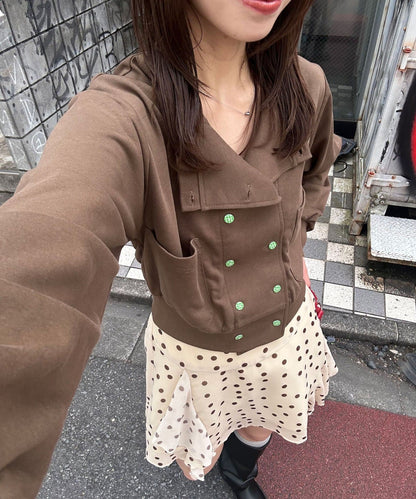 CIAOPANIC 格紋雙排鈕外套 - Image 19