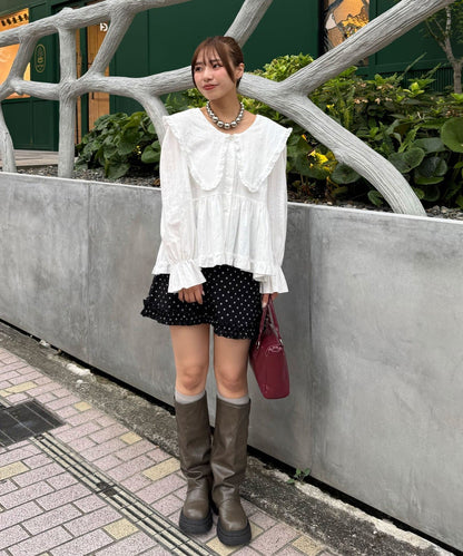 CIAOPANIC Big collar V-neck blouse - Image 13