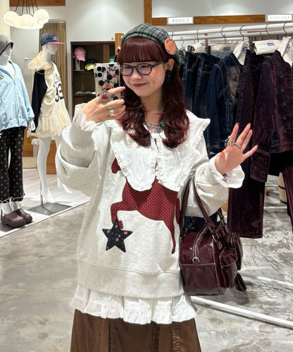 CIAOPANIC Big collar V-neck blouse - Image 24