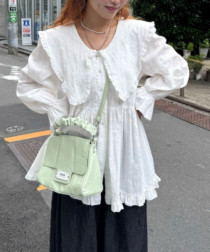 CIAOPANIC Big collar V-neck blouse - Image 16