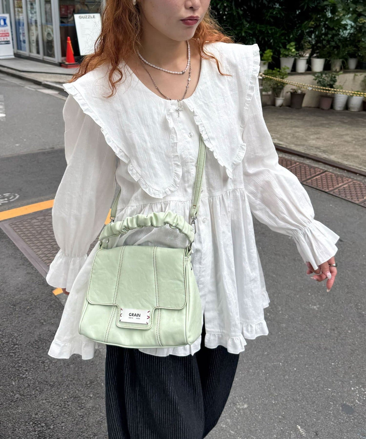 CIAOPANIC Big collar V-neck blouse - Image 17