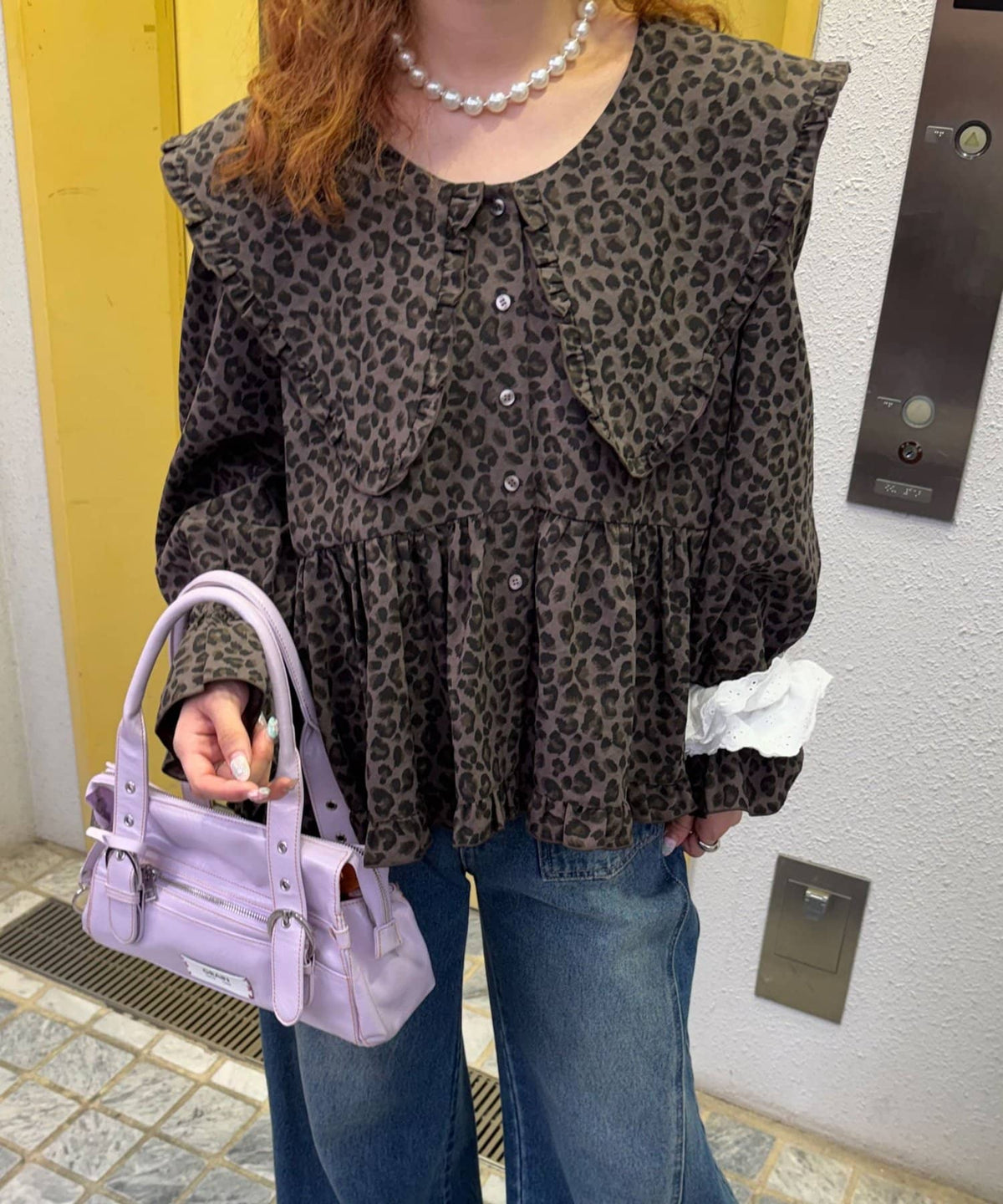 CIAOPANIC Big collar V-neck blouse - Image 30