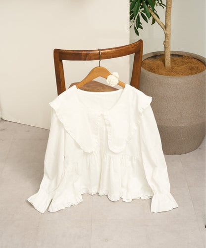 CIAOPANIC Big collar V-neck blouse - Image 62