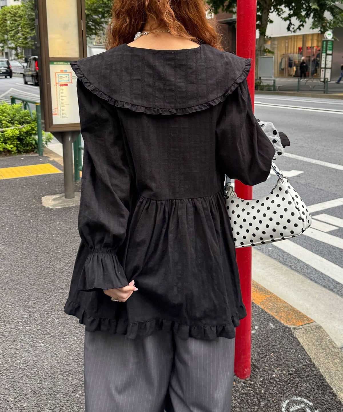 CIAOPANIC Big collar V-neck blouse - Image 57