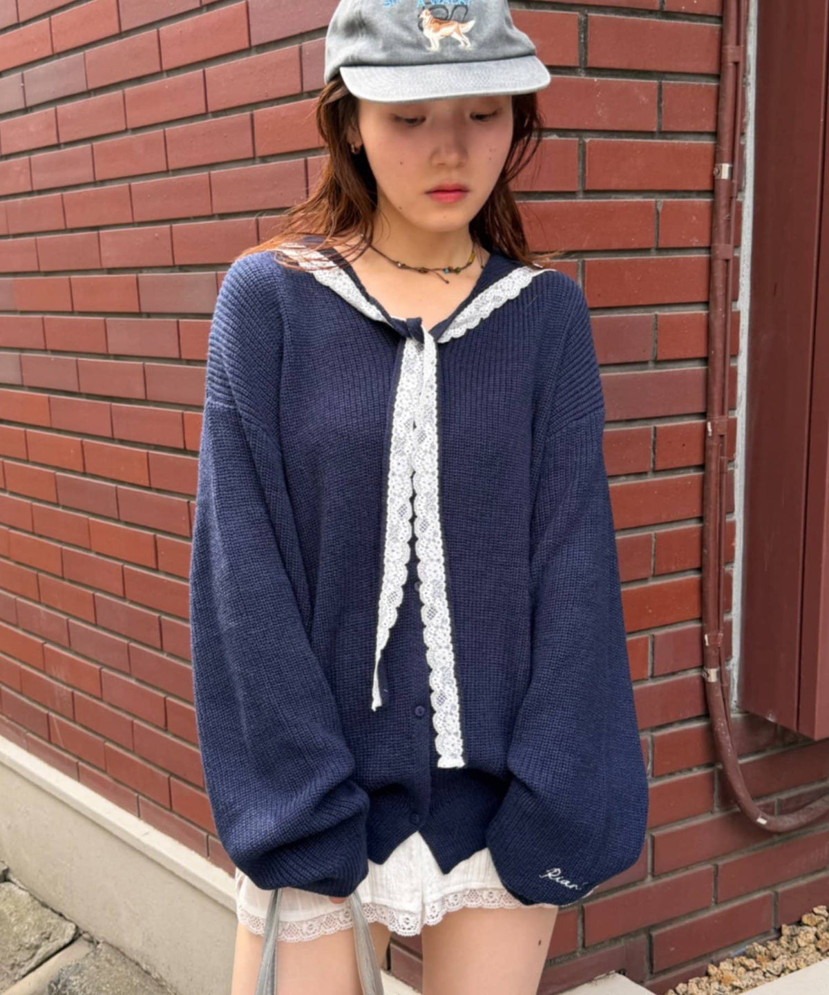 w closet Sailor collar knit - Image 4